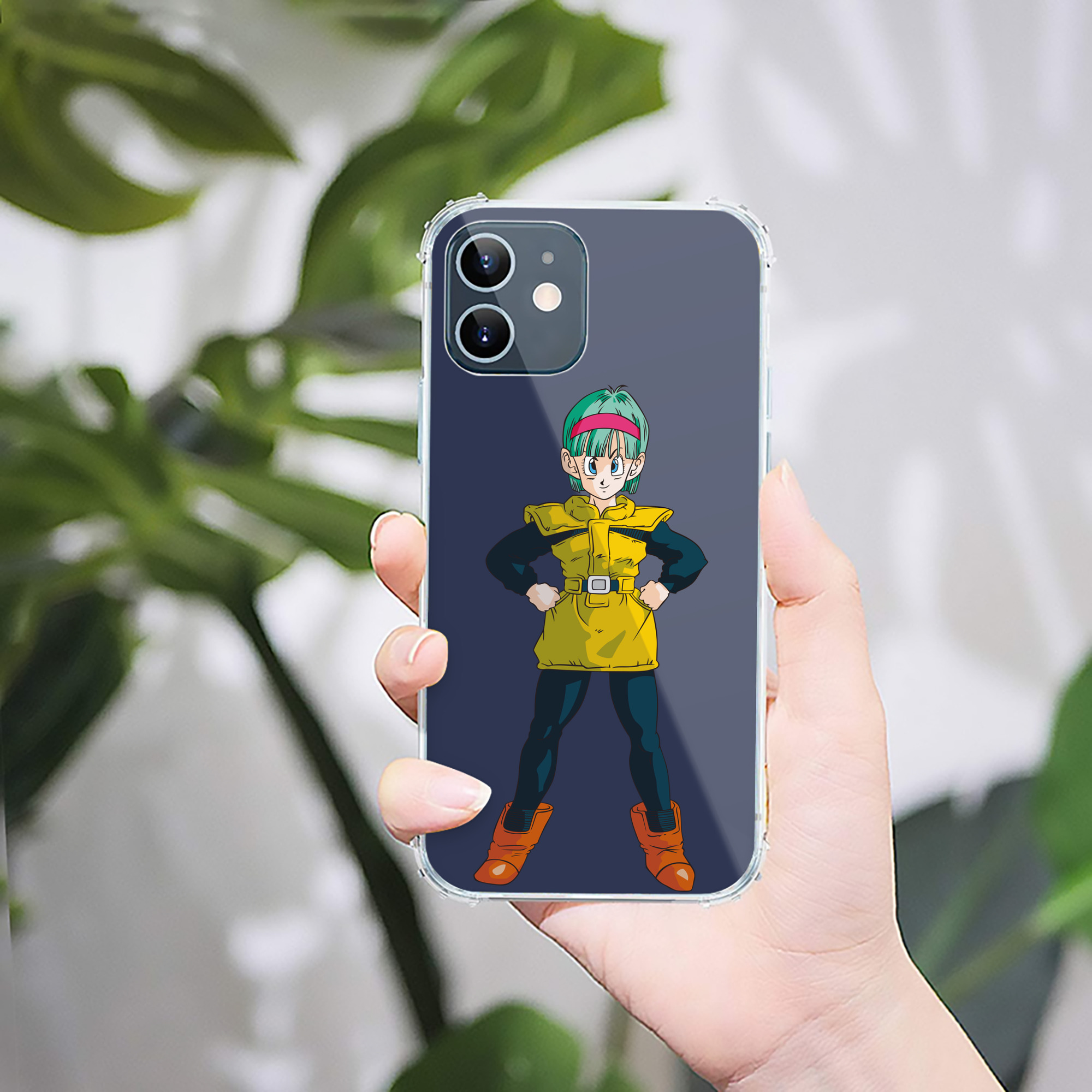 （画像用） ドラゴンボール ブルマ DRAGON BALL Bulma 【iPhone 12シリーズ対応】透明スマホケース（クリアソフトケース）